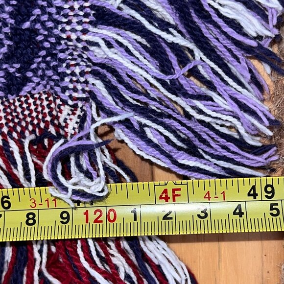 Bob Timberlake Home Throw Blanket Cotton Tapestry Winter RED WHT BLU Made in USA - Picture 7 of 12